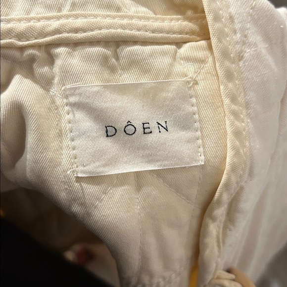 DOEN Parker Cotton Nutmilk Cream Wood Toggle Button Quilted Jacket Size XXS - Picture 2 of 11